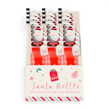 Wholesale Santa Re-usable Plastic Bottle CDU | Wholesale Direct Wholesale Santa Re-usable Plastic Bottle CDU | Wholesale Direct