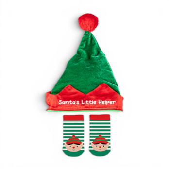 Wholesale Santa's Little Helper Hat & Sock Set | Wholesale Direct