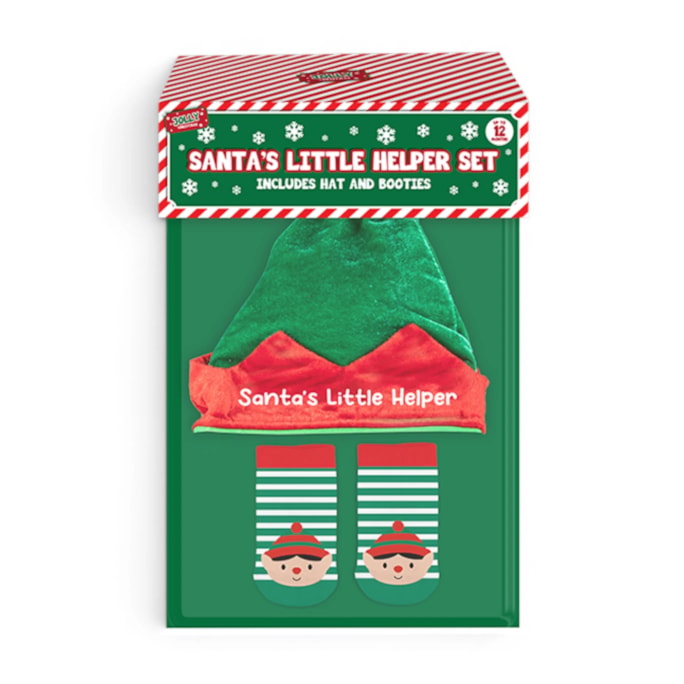Wholesale Santa's Little Helper Hat & Sock Set | Wholesale Direct