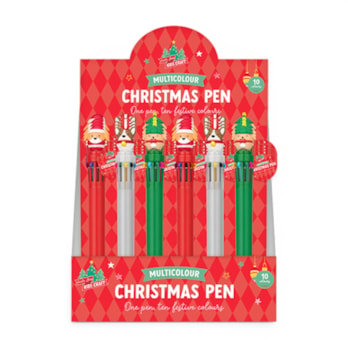 Wholesale Christmas Multi-Colour Pen CDU | Wholesale Direct
