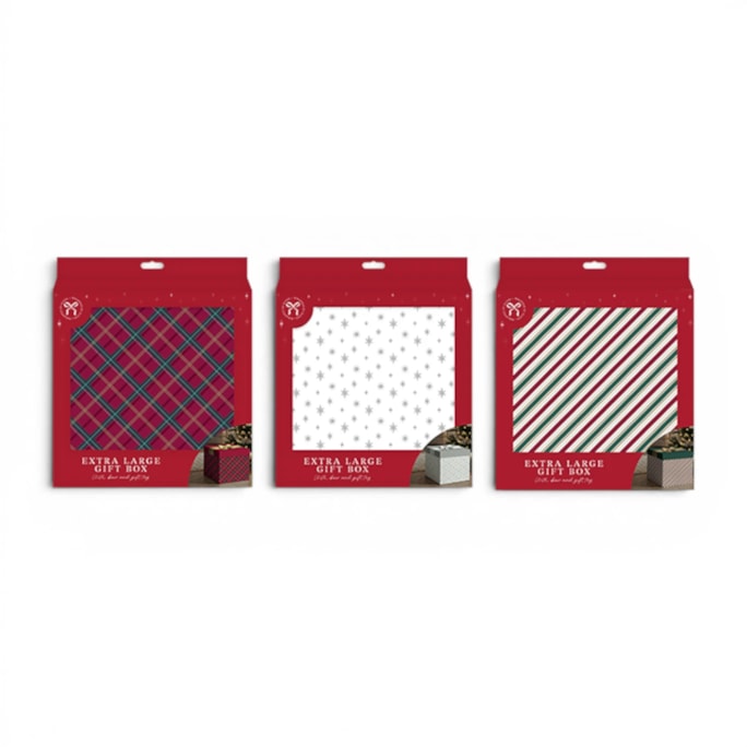Wholesale Christmas XLarge Folding Gift Box with Bow Tie | Wholesale Direct