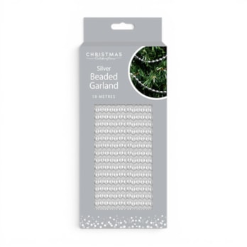 Wholesale Silver Beaded Garland 10M | Wholesale Direct