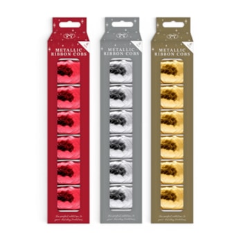 Wholesale Metallic Ribbon Cobs 6pk | Wholesale Direct