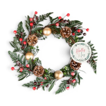 Wholesale Red Berry Christmas Wreath 40cm | Wholesale Direct