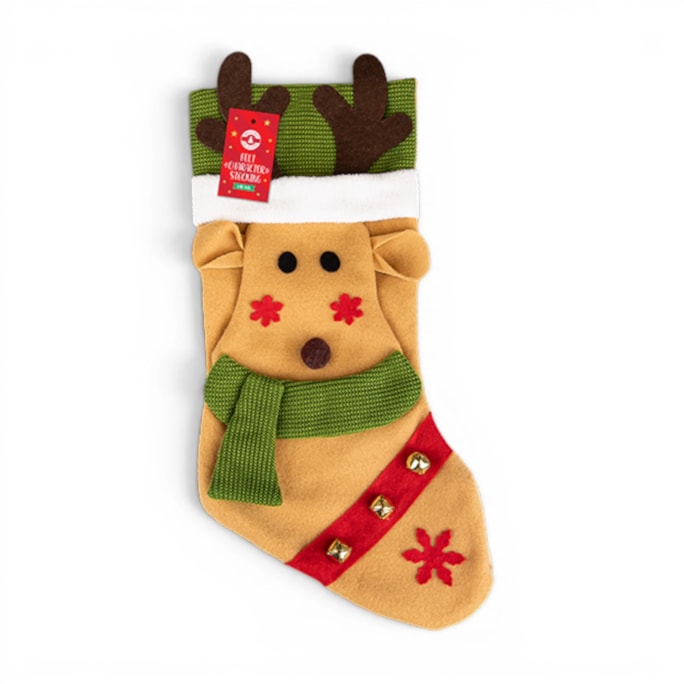 Wholesale Christmas Character Felt Stocking | Wholesale Direct Wholesale Christmas Character Felt Stocking | Wholesale Direct