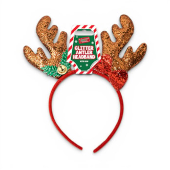 Wholesale Christmas Glitter Antler with Bow Headband | Wholesale Direct Wholesale Christmas Glitter Antler with Bow Headband | Wholesale Direct