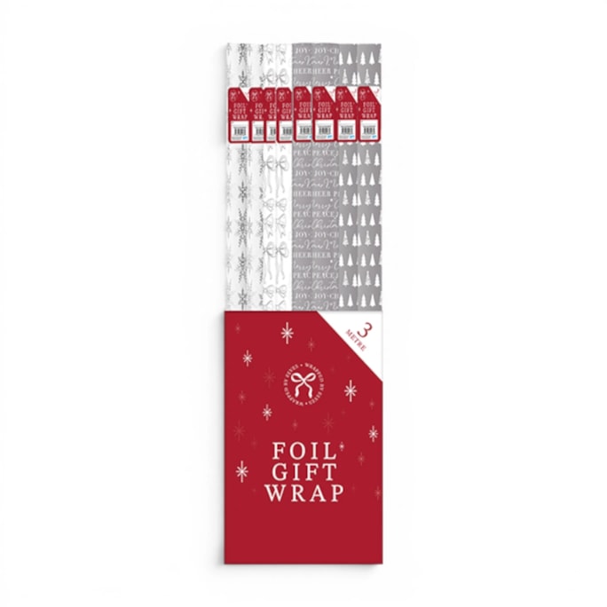 Wholesale Christmas Foil Wrapping Paper 3m | Wholesale Direct