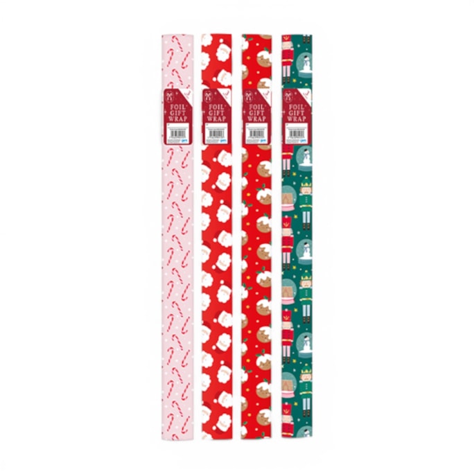 Wholesale Cute Christmas Foil Wrapping Paper 3m | Wholesale Direct