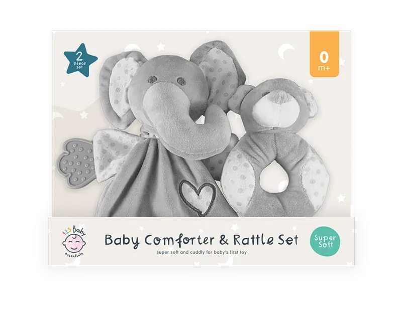 Wholesale Baby Comforter & Plush Rattler Set Wholesale Baby Comforter & Plush Rattler Set