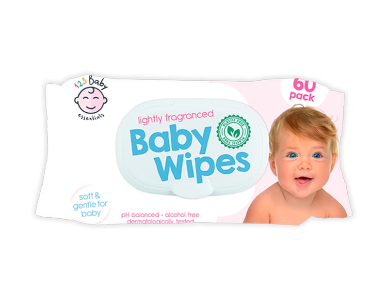 Wholesale Fragranced Baby Wipes 60pk CDU - Plastic Free