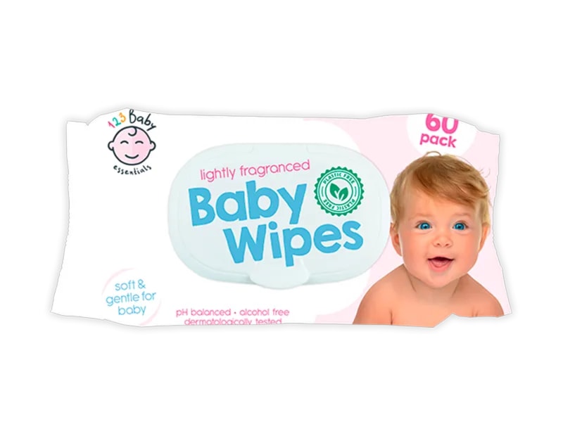 Wholesale Fragranced Baby Wipes 60pk CDU - Plastic Free