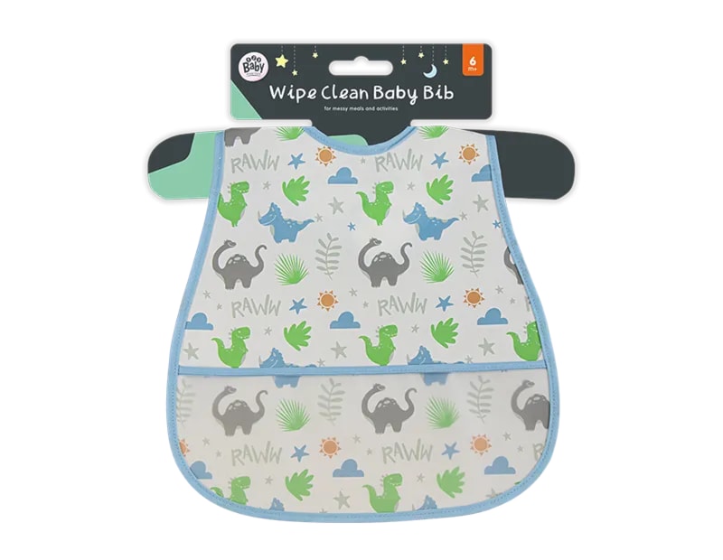Wholesale Wipe Clean Baby Bib | Gem imports Ltd.