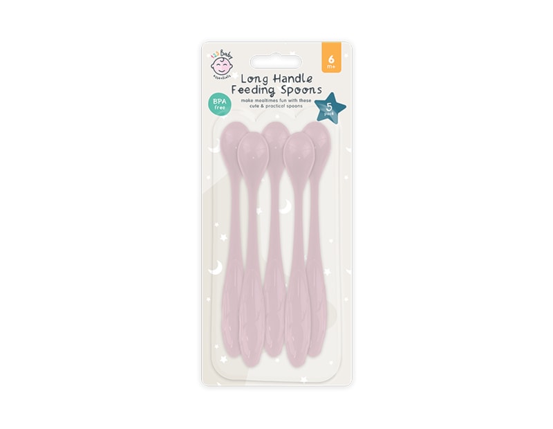 Wholesale Long Handle Feeding Spoon 5 Pack Wholesale Long Handle Feeding Spoon 5 Pack