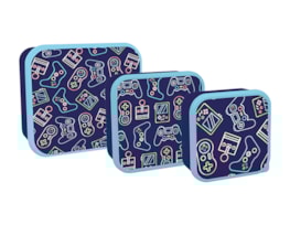 Wholesale Boys Printed Food Boxes 3pk Wholesale Boys Gaming Printed Food Boxes 3pk