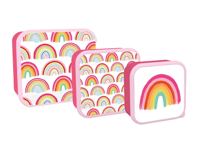 Wholesale Girls Printed Food Boxes 3pk Wholesale Girls Printed Food Boxes 3pk