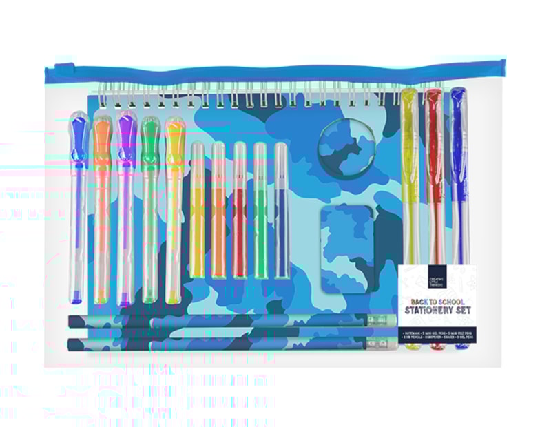 Wholesale Boys Stationery Set 18pk Wholesale Boys Stationery Set 18pk