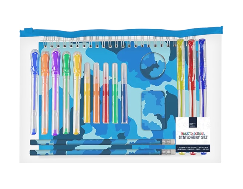Wholesale Boys Stationery Set 18pk Wholesale Boys Stationery Set 18pk