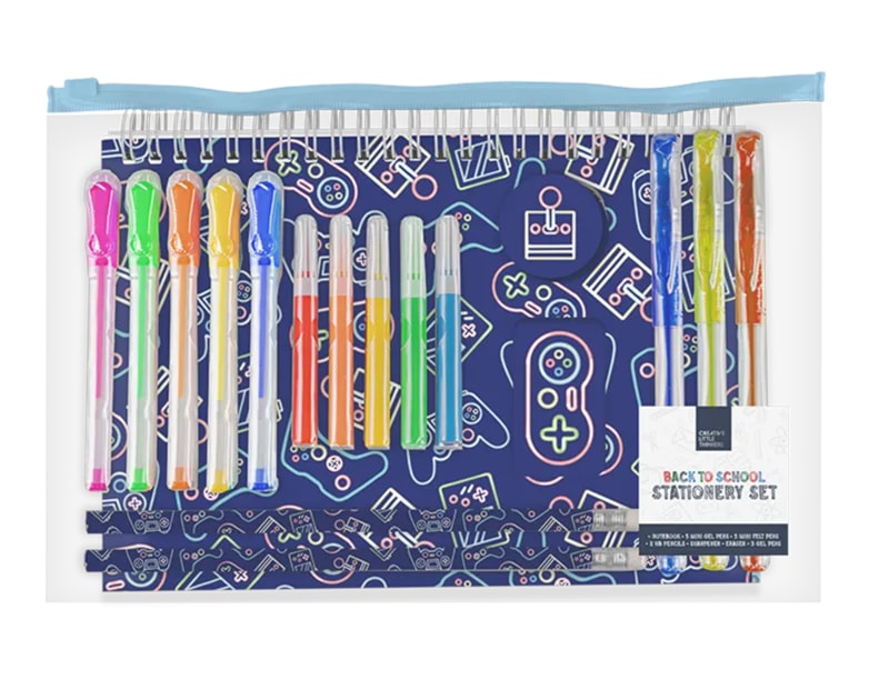Wholesale Boys Stationery Set 18pk