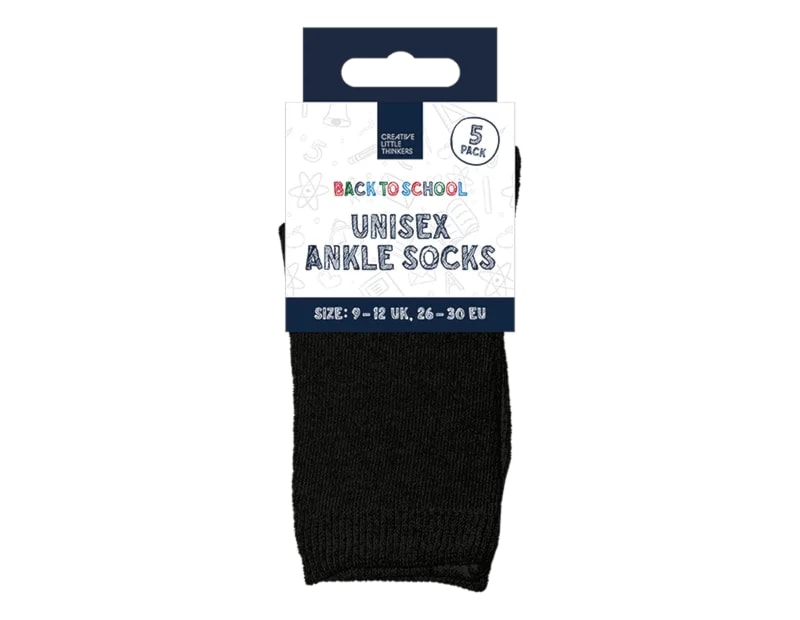 Wholesale Unisex Ankle Socks 5pk 4 Asstd Sizes Wholesale Unisex Ankle Socks 5pk 4 Asstd Sizes