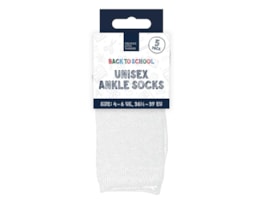 Wholesale Unisex Ankle Socks 5pk 4 Asstd Sizes