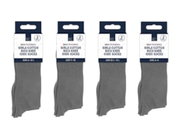 Wholesale Girls Cotton Rich Knee High Socks 3pk 4 asstd sizes Wholesale Girls Cotton Rich Knee High Socks 3pk 4 asstd sizes