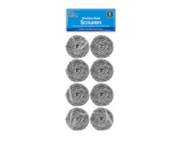 Wholesale Stainless Steel Scourers 8pk CDU