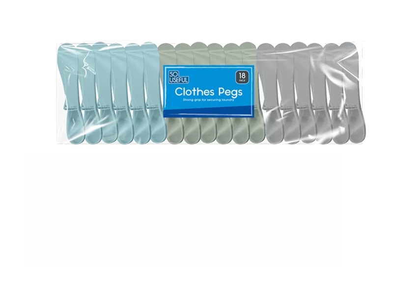 Wholesale Strong Grip Clothes Pegs 18pk CDU Wholesale Strong Grip Clothes Pegs 18pk CDU