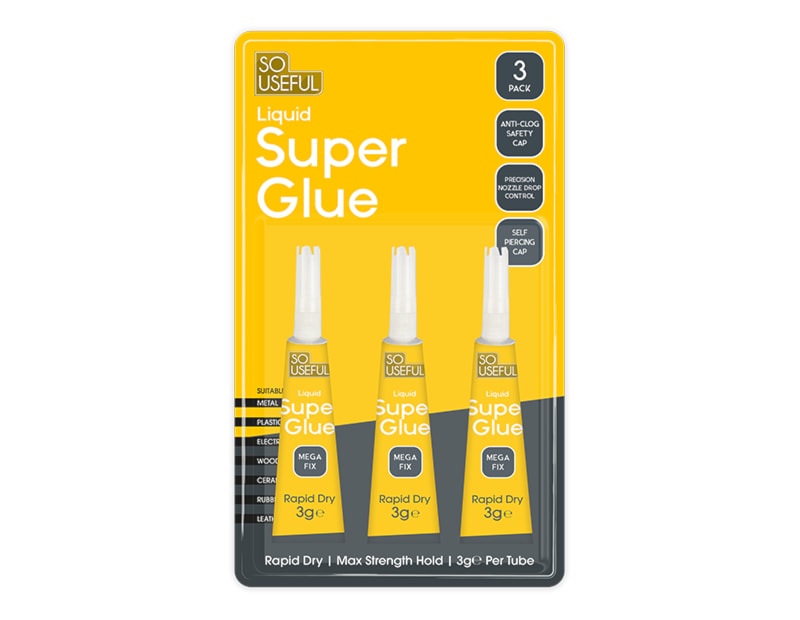 Wholesale Super Glue 3G 3pk CDU Wholesale Super Glue 3G 3pk CDU
