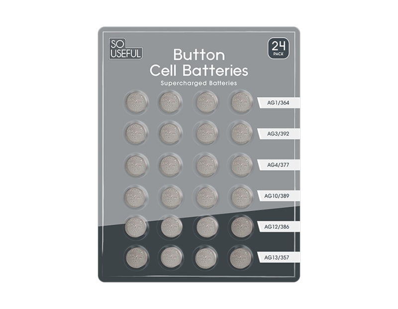 Wholesale Button Cell Batteries 24pk CDU Wholesale Button Cell Batteries 24pk CDU