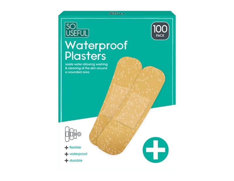 Wholesale Waterproof Plasters 100pk CDU Wholesale Waterproof Plasters 100pk CDU