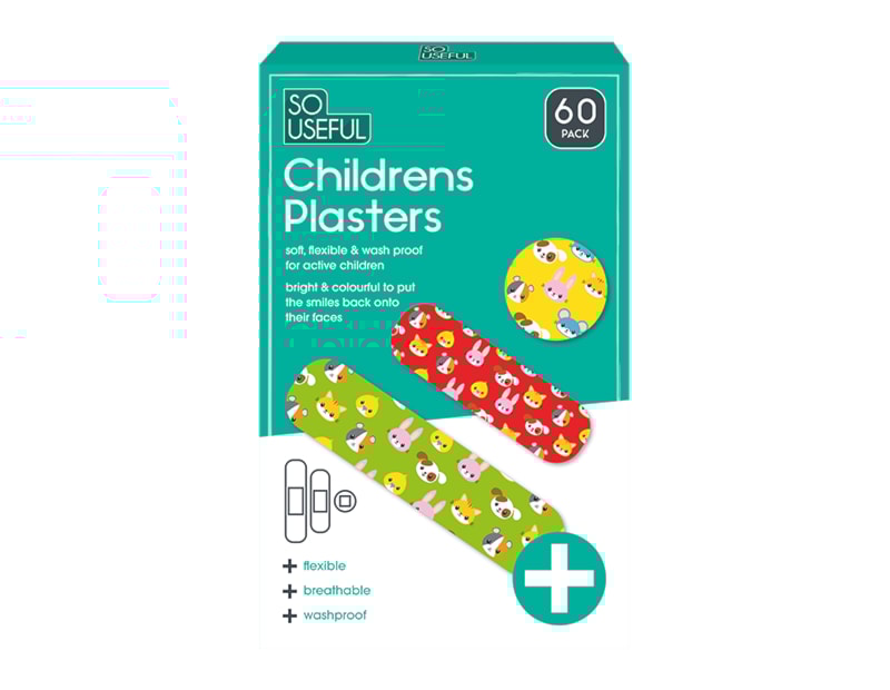 Wholesale Children's Plasters 60pk CDU Wholesale Children's Plasters 60pk CDU