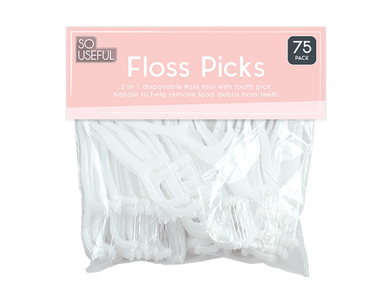 Wholesale Dental Floss Toothpicks 75pk CDU Wholesale Dental Floss Toothpicks 75pk CDU