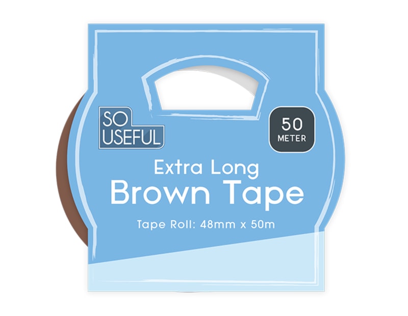 Wholesale Extra Long Brown Tape 50M CDU Wholesale Extra Long Brown Tape 50M CDU