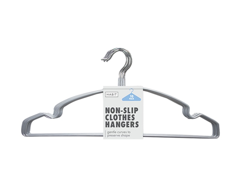 Wholesale Non Slip Plastic Coated Hangers 10pk Wholesale Non Slip Plastic Coated Hangers 10pk