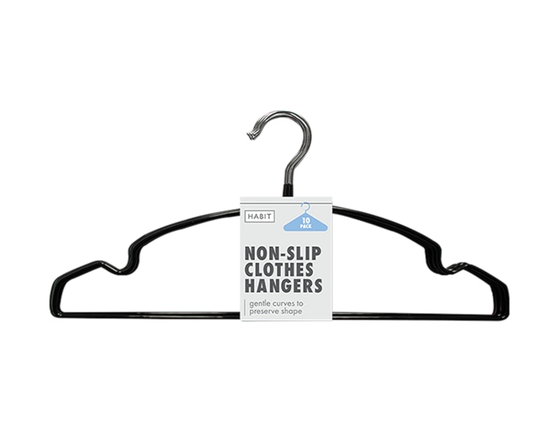 Wholesale Non Slip Plastic Coated Hangers 10pk Wholesale Non Slip Plastic Coated Hangers 10pk