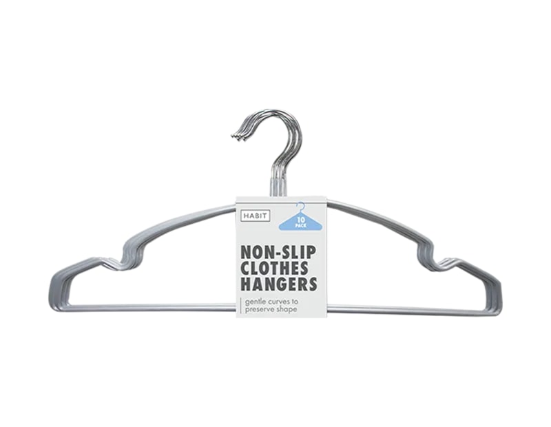 Wholesale Non Slip Plastic Coated Hangers 10pk Wholesale Non Slip Plastic Coated Hangers 10pk
