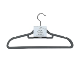 Wholesale Flocked Non-Slip Hangers 10pk Wholesale Flocked Non-Slip Hangers 10pk