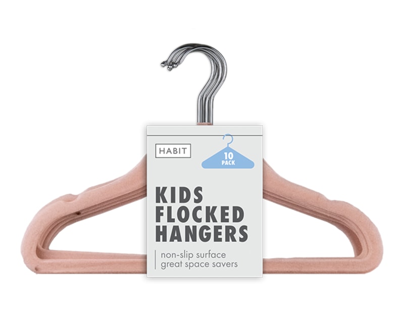 Wholesale Kids Velvet Clothes Hangers 10pk Wholesale Kids Velvet Clothes Hangers 10pk