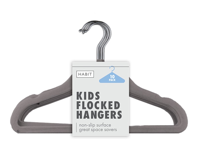 Wholesale Kids Velvet Clothes Hangers 10pk Wholesale Kids Velvet Clothes Hangers 10pk
