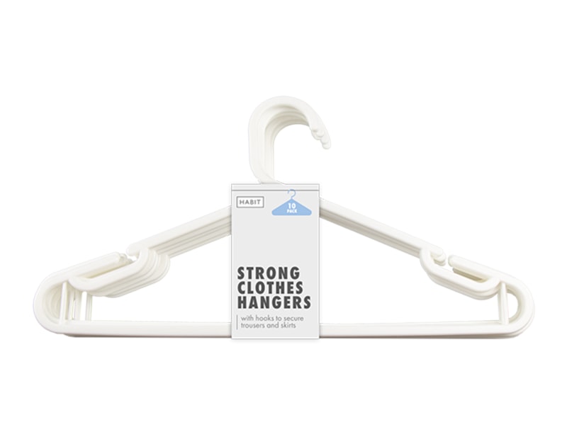 Wholesale Strong Clothes Hangers 10pk - Gem imports Wholesale Strong Clothes Hangers 10pk - Gem imports