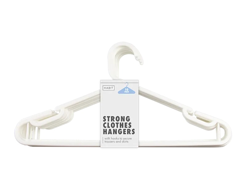 Wholesale Strong Clothes Hangers 10pk - Gem imports Wholesale Strong Clothes Hangers 10pk - Gem imports