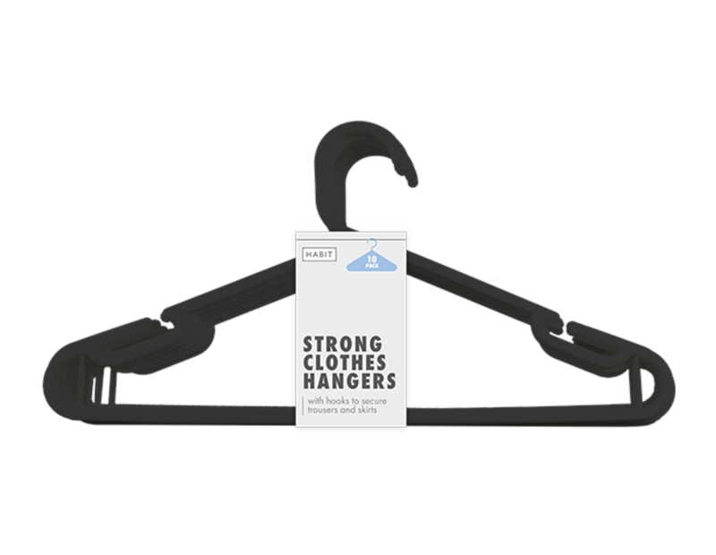 Wholesale Strong Clothes Hangers 10pk - Gem imports Wholesale Strong Clothes Hangers 10pk - Gem imports