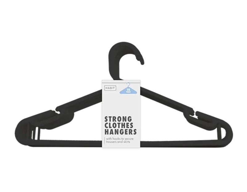 Wholesale Strong Clothes Hangers 10pk - Gem imports Wholesale Strong Clothes Hangers 10pk - Gem imports