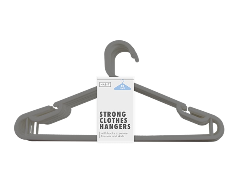 Wholesale Strong Clothes Hangers 10pk - Gem imports Wholesale Strong Clothes Hangers 10pk - Gem imports