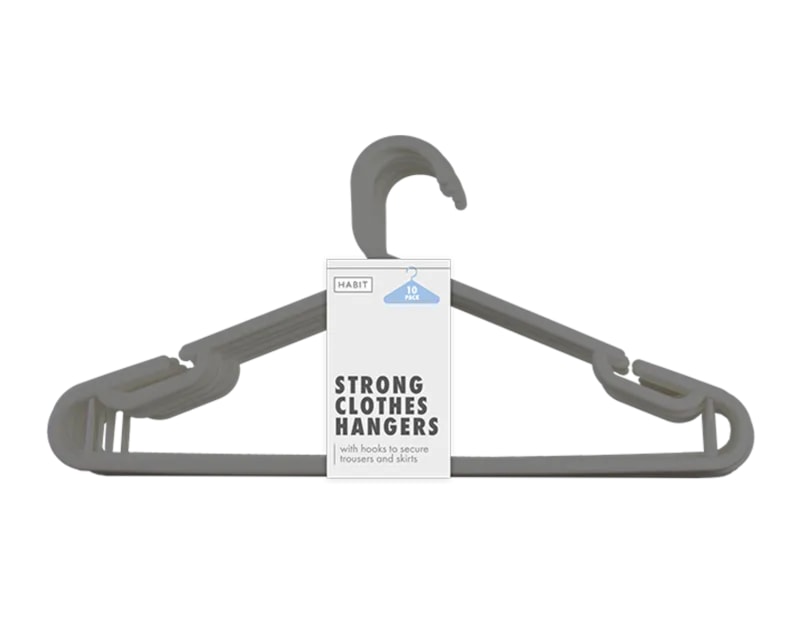 Wholesale Strong Clothes Hangers 10pk - Gem imports Wholesale Strong Clothes Hangers 10pk - Gem imports