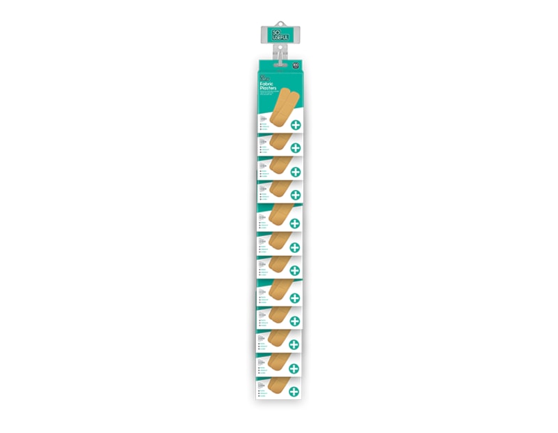 Wholesale Fabric Plasters 100pk With Clip Strip Wholesale Fabric Plasters 100pk With Clip Strip