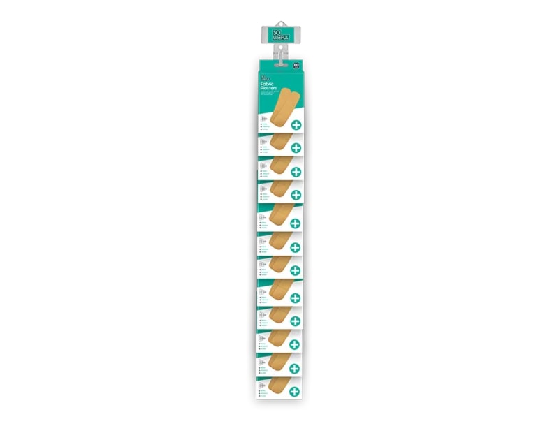 Wholesale Fabric Plasters 100pk With Clip Strip Wholesale Fabric Plasters 100pk With Clip Strip
