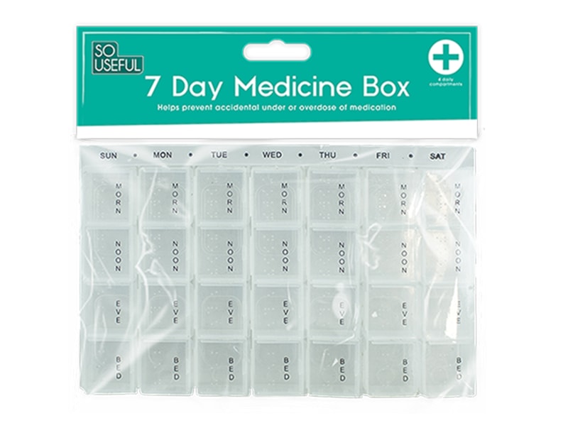 Wholesale Seven Day Pill Box With Clip Strip Wholesale Seven Day Pill Box With Clip Strip
