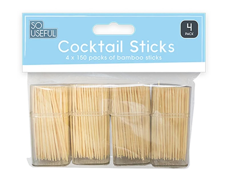 Wholesale Party Cocktail Sticks 4pk With Clip Strip Wholesale Party Cocktail Sticks 4pk With Clip Strip
