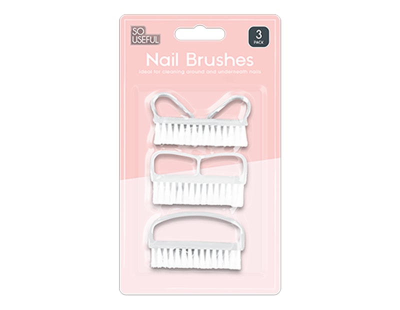 Wholesale Nail Brush 3pk With Clip Strip Wholesale Nail Brush 3pk With Clip Strip